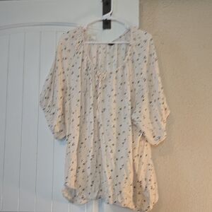 Women's Cream Floral Top
